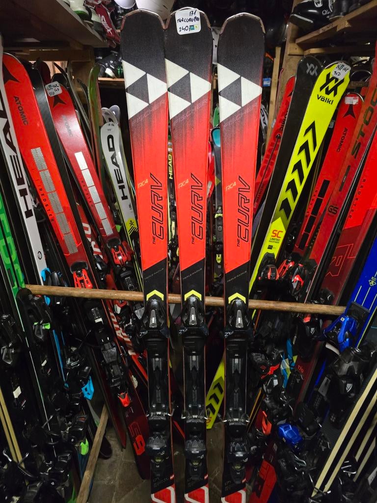 171cm FISCHER RC4 THE CURV PRO TOP SKIS TRIPLE RADIUS, 160 tot 180 cm, Fischer, Ophalen of Verzenden, Zo goed als nieuw