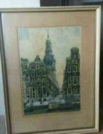 Kleurenets CB005K nr 2 ets Zuiderkerk Cornelis Brandenburg., Antiek en Kunst, Kunst | Etsen en Gravures, Ophalen