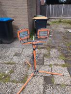 Dubbele bouwlamp op statief, Ophalen of Verzenden, Zo goed als nieuw, 500 watt of meer