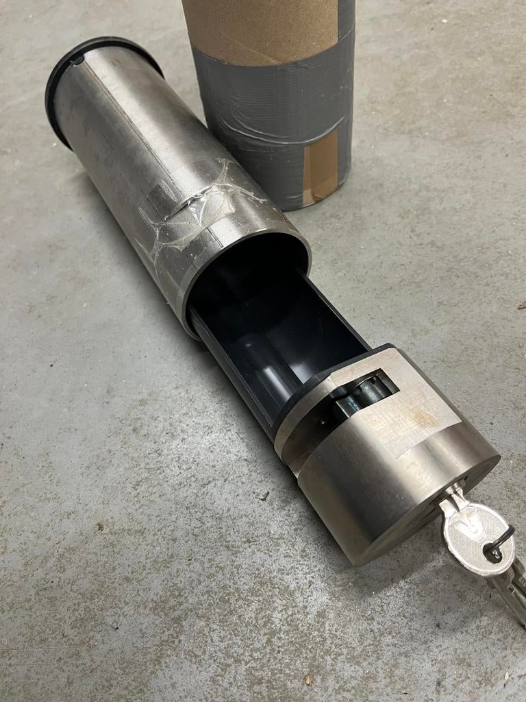 Sleutelbuis 70mm ankerslot, Ophalen of Verzenden, Nieuw, Rvs, Slot