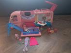GEEN BESCHADIGINGEN COMPLEET BARRBIE CAMPER+GRATIS BARBIE, Kinderen en Baby's, Speelgoed | Poppenhuizen, Ophalen of Verzenden