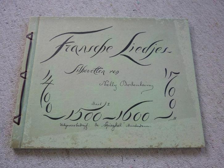 antiek liedjesboek Nelly Bodenheim, Boeken, Kunst en Cultuur | Beeldend, Gelezen, Overige onderwerpen, Ophalen of Verzenden