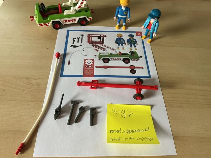 Playmobil 3197 Service Voertuig, Kinderen en Baby's, Speelgoed | Playmobil, Gebruikt, Complete set, Ophalen of Verzenden