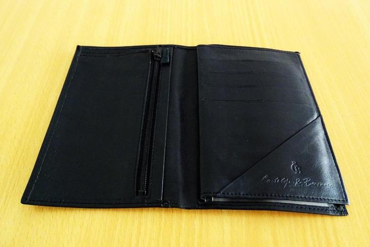 Castelijn & Beerens Portefeuille zwart leer oud model-zgan, Sieraden, Tassen en Uiterlijk, Portemonnees, Zo goed als nieuw, Zwart