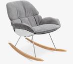 Rocky Fauteuil Lichtgrijs - Mooie Schommelstoel, Huis en Inrichting, Stoelen, Ophalen, Zo goed als nieuw, Eén, Stof
