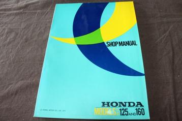 Honda CB125 CB160 1971 twins  motorcycle shop manual beschikbaar voor biedingen