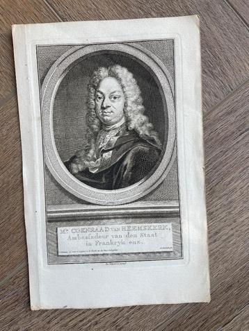 270 jaar oud Mr Coenraad van Heemskerk (tirion / Houbraken) beschikbaar voor biedingen