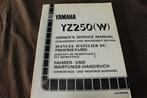 Yamaha YZ250 W 1988 / 89 motorcycle owner's / service manual, Ophalen of Verzenden, Yamaha