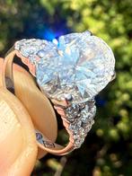 18 karaat witgouden ring VS1 diamant 4.72ct! IGI certificaat, Wit, Nieuw, Ophalen of Verzenden, 17 tot 18