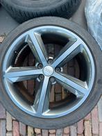 Originele Audi velgen antraciet + banden 18 inch, 18 inch, Velg(en), Ophalen of Verzenden, Zomerbanden
