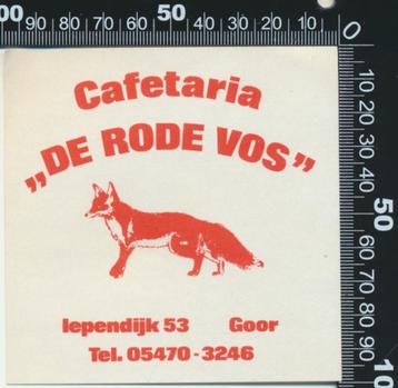 Sticker: Cafetaria De Rode Vos - Goor beschikbaar voor biedingen