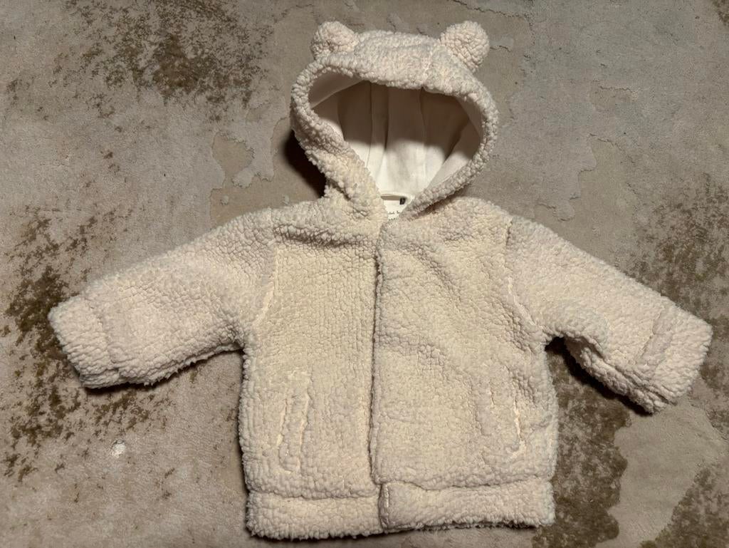 Teddy jasje met oortjes, 56, Ophalen of Verzenden, Zo goed als nieuw, Jongetje of Meisje, Jasje