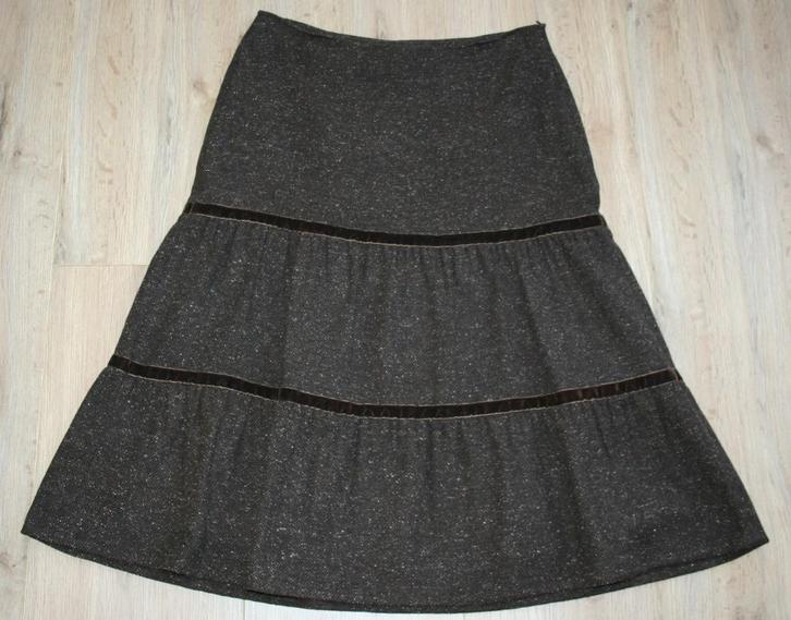 Rok Bruin, Kleding | Dames, Rokken, Zo goed als nieuw, Maat 36 (S), Bruin, Onder de knie, Ophalen of Verzenden