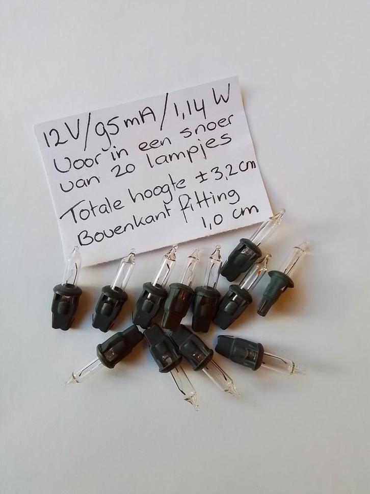 12V 1,14W reservelampjes kerstverlichting insteeklampjes, Diversen, Kerst, Ophalen of Verzenden