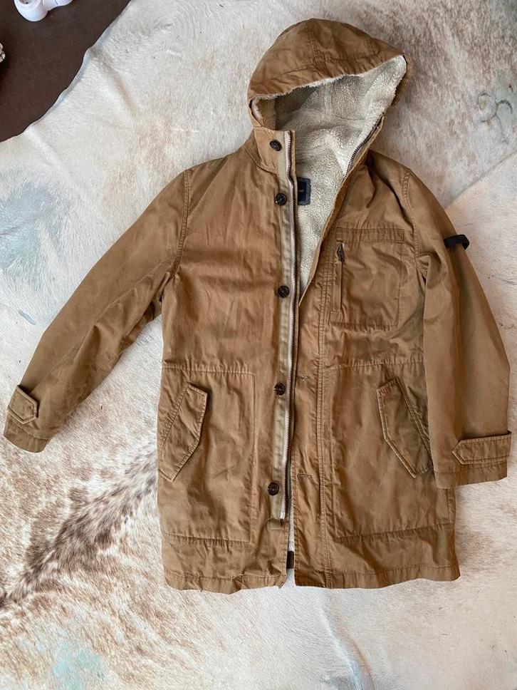 Robuuste gevoerde warme winterjas Marc O’Polo maat M, Kleding | Heren, Jassen | Winter, Gedragen, Maat 48/50 (M), Bruin, Ophalen of Verzenden