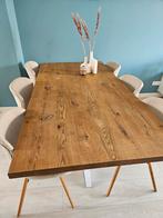 Eettafel rechthoekig (inclusief stoelen), Huis en Inrichting, Tafels | Eettafels, Ophalen, Gebruikt, 200 cm of meer, 50 tot 100 cm