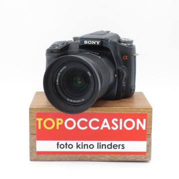 OCCASION: SONY A100 + 18-70mm + 75-300mm + HVL-F56 Flitser beschikbaar voor biedingen