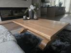 Eiken salontafel met Kloosterpoot, Ophalen, 100 tot 150 cm, Eikenhout, 50 tot 100 cm