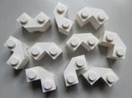 nr. 8043, 10 Witte hoekstenen, facetstenen 2x2., Kinderen en Baby's, Speelgoed | Duplo en Lego, Ophalen, Nieuw, Complete set, Lego