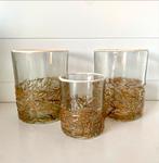 Riviera Maison Set van 3 waxinelichten met bladmotief, Ophalen of Verzenden, Zo goed als nieuw