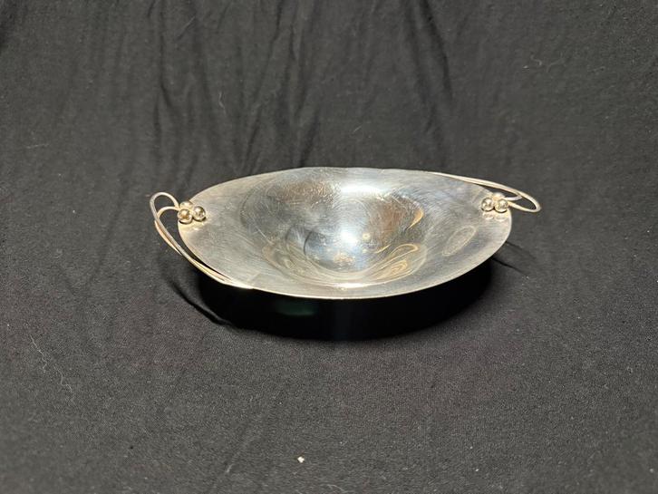 Art Deco Verzilverd Bonbonschaaltje D.D. 90, Antiek en Kunst, Antiek | Goud en Zilver, Zilver, Ophalen of Verzenden