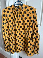 Blouse met hoge kraag. Zara., Zara, Geel, Maat 42/44 (L), Ophalen of Verzenden