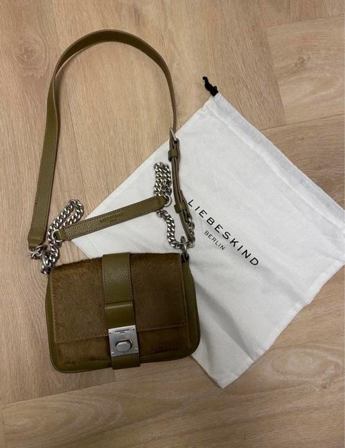 Liebeskind leren tasje, Sieraden, Tassen en Uiterlijk, Tassen | Damestassen, Zo goed als nieuw, Handtas, Groen, Ophalen of Verzenden