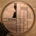 Beatrix Kroningsmunt 1980, Ophalen of Verzenden, Koningin Beatrix, Losse munt, Zilver