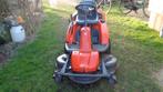 zware husqvarna rider r18  frontmaaier met breder maaidek