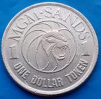 Gamingtoken MGM Sands Casino Las Vegas Nevada $ 1 - 1988, Verzenden, Overige materialen, Buitenland