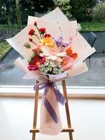 Kleurrijk Gehaakt Boeket – Ambachtelijk en Blijvend Mooi, Ophalen of Verzenden, Nieuw, Binnen