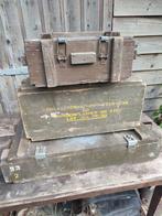 Munitiekisten - Vintage Militair, Ophalen of Verzenden, Landmacht, Nederland, Kist of Geocache