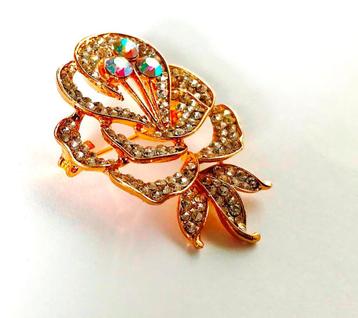 Royale sprankelende broche helder Aurora Borealis kristallen beschikbaar voor biedingen