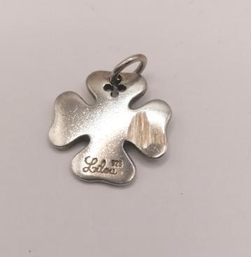 Lilou zilveren hanger klavertje vier zilver 925 gemerkt  beschikbaar voor biedingen