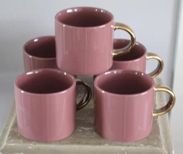 set van 5 paarse met gouden oor   beschikbaar voor biedingen