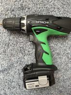 Hitachi 14.4V Accu Schroef Boormachine Set, Doe-het-zelf en Verbouw, Ophalen, Gebruikt, Variabele snelheid, Boor- en Schroefmachine