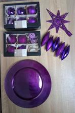 Paarse kerst set, Ophalen of Verzenden, Zo goed als nieuw