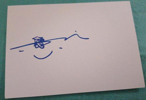 Bai Ling handtekening gesigneerde index card, Verzamelen, Film en Tv, Zo goed als nieuw, Foto of Kaart, Ophalen of Verzenden