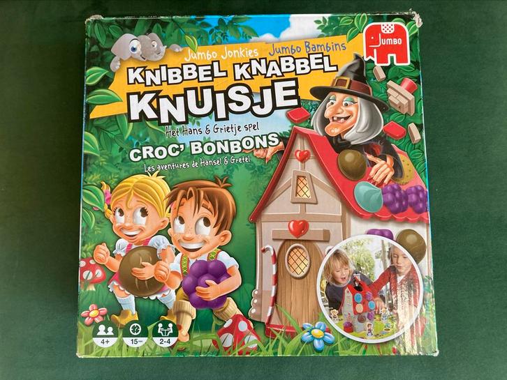 Spel Knibbel Knabbel Knuisje (Hans en Grietje spel), Hobby en Vrije tijd, Gezelschapsspellen | Bordspellen, Gebruikt, Ophalen of Verzenden