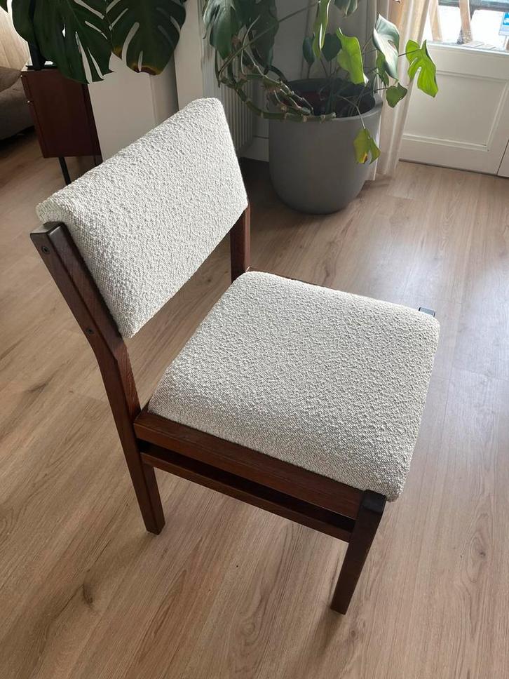 4 Originele Pastoe Sa07 Stoelen - Cees Braakman, Huis en Inrichting, Stoelen, Zo goed als nieuw, Vier, Hout, Wit, Ophalen