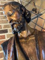 Zeldzaam groot antiek Kerkbeeld / Heiligenbeeld, Ophalen