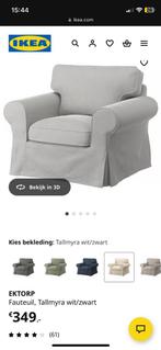 Nette ektorp stoel / Fauteuil recentelijk nieuwe hoes, Eenpersoons, 75 tot 100 cm, Ophalen of Verzenden, Zo goed als nieuw