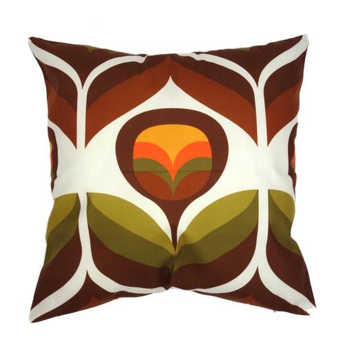 Retro kussenhoes Hazel | 44 x 44 cm, Huis en Inrichting, Woonaccessoires | Kussens, Nieuw, Overige kleuren, Vierkant, Verzenden