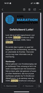 Ticket halve marathon eindhoven, Eén persoon