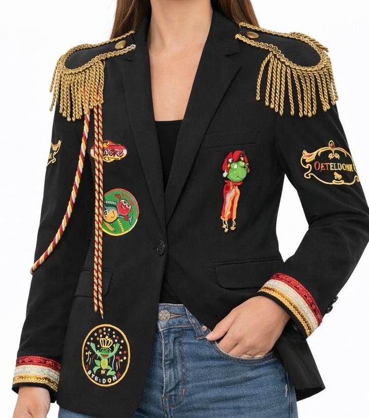 Oeteldonk Colbert Dames Maat S - Carnaval, Kleding | Heren, Carnavalskleding en Feestkleding, Zo goed als nieuw, Kleding, Carnaval