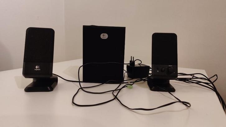 Logitech speakers + subwoofer, Computers en Software, Pc speakers, Zo goed als nieuw, Audiokanaal 3.1, Ophalen