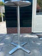 Stevige statafel, metaal. 115 cm hoog diameter blad 60cm, Ophalen, Gebruikt