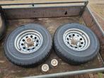 Ford F100 wielen 2 nieuwe banden,2 zgan,Steekmaat 5x5.5 inch, Ophalen, 15 inch, 235 mm, All Season