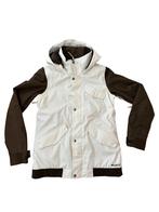 Groen en witte Burton Ski jas, Maat 38/40 (M), Verzenden, Zo goed als nieuw, Jack
