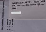 Compleet borduurpakket kandelaar met twee kaarsen en hart, Ophalen of Verzenden, Nieuw, Patroon